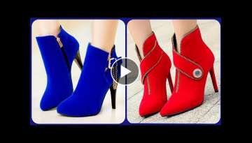 Stylish High Heel Stiletto Heel Women Ankle boots & shoes designs