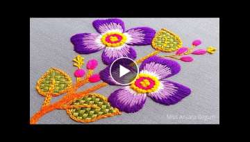 Brightness Hand Embroidery, Online Sewing Tutorial, Embroidery Hoop Art, Beginners Embroidery-311