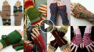 Stunning Crochet fingerless gloves.#Stylish designs#ideas/Crochet Fingerless Glove Designs