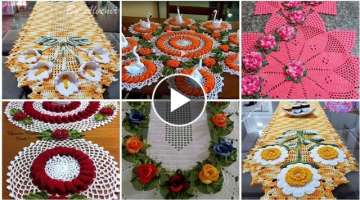 Top Selling Crochet Table Runners And Table Mats Designs Collection And Ideas