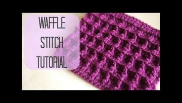CROCHET: How to crochet the Waffle stitch | Bella Coco