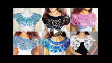 Most Beautiful Stylish Crochet Collar Necklace Designing Ideas For Girls Hand Embroidery Design