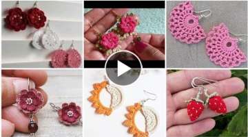 most attractive and outstanding collection of crochet women earrings designs.
