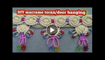 Macrame toran tutorial:-DIY handmade macrame toran/door hanging/Educational power