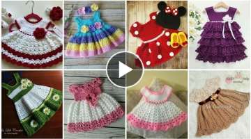 Most Beautiful And Stylish New Hand Crochet Baby Frocks Latest Designs