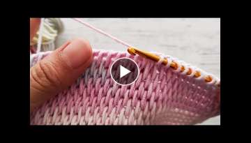 Easy and fast Tunisian crochet baby blanket pattern for beginners ~ crochet blanket knitting patt...