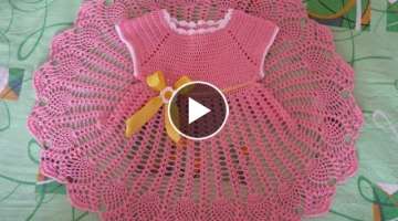 Crochet Patterns/ free/ crochet baby dress/ 4204