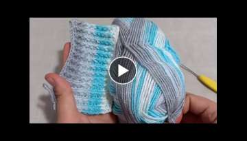 Super Easy Knitting pattern-BATİK İP İLE MUHTEŞEM ÖRGÜ MODELİ ????#easycrochet #crochetpa...