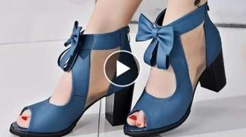 BEST FOOTWEAR COMFORT HEEL COLLECTION 2020 PARTY SANDALS STYLISH SHOES BEAUTIFUL DESIGN
