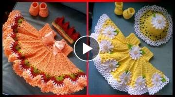 Stunning And Hot Selling Single Crochet Baby Girl Dresses Designs 2019 2020