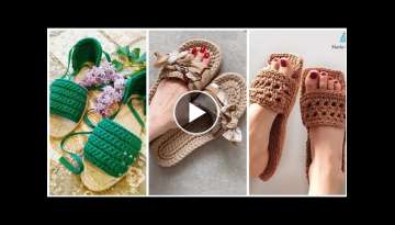 Stylish & Trendy Fashion Crochet Sandals/Slippers/Shoes Design 2020