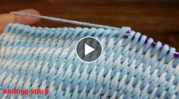 Super Easy Tunisian Crochet Simple Pattern / 재밌는 코바늘 터니시안 스티치 심플 ...