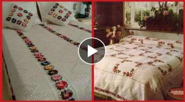 Top Class Hand Embroidered Bedsheet Designs//Royal Bedsheets//Classy Bed Sheets Collection 2019