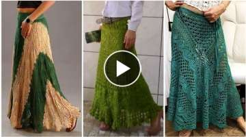 super stylish and trendy crochet long Maxi skirts designs and patterns for every occasion 2020