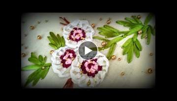 Beautiful Satin Ribbon Hand Embroidery Work for Kameez | Kurti / Border for Sari/Dupatta