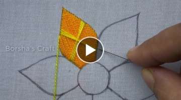 Latest Flower Hand Embroidery, Amazing Flower Embroidery Tutorial for Beginner, Easy Flower Stitc...