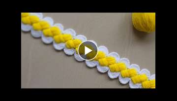 Super????Toran patti design#Jhalar ki patti#Woolen pattern#Crochet toran pattern#Hand embroidery