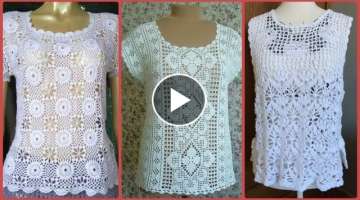 Most Beautiful & Stylish Hand Made Crochet Tunic Top//Blouses Designs Collections 2021