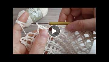 Super chain knitting pattern / Summer Vest Blanket Knitting Pattern/ Zincir yazlık örgü modeli
