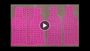 Quick EASY Crochet Women Sweater Vest Cardigan Pattern / New crochet sweater / Crochet top