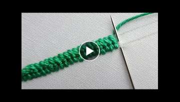 basic hand embroidery tutorial |border design embroidery