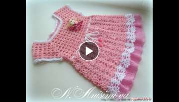Crochet baby dress| free |vintage crochet baby dress pattern|166