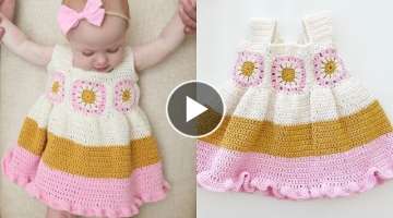 Crochet Baby Boho Sundress