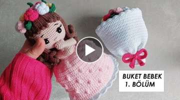 Sürpriz Bebek yapımı 1.Bölüm (amigurumi doll tutorial)English subtitle