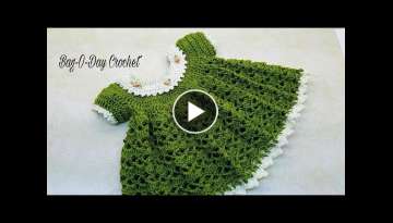 Crochet Baby Dress | Lil Sprout | 0-6 months | Bag-O-Day Crochet TUTORIAL #363
