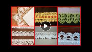 Beautiful Cross Stitch// Hand Crochet patterns // corner table cloth ideas // Crochet Edges ideas...