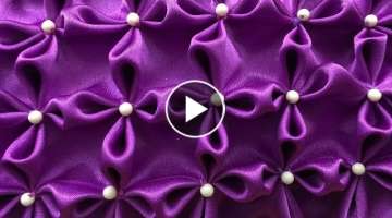 How to sew flower pattern - Canadian smocking cushion cover