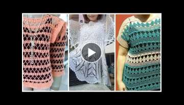 #short Unique Crochet tops blouse with Lace Mesh Patterns #shortvideo