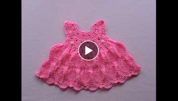 Crochet baby dress/tutorial/pinky pie crochet baby dress part 1