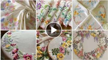 Fascinating And Classic Brazilian Hand Embroidery Designs Patterns Do Bedsheets Table Cover Cushi...