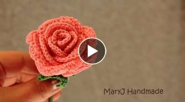 Tutorial: how to crochet a rose | in English