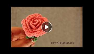 Tutorial: how to crochet a rose | in English