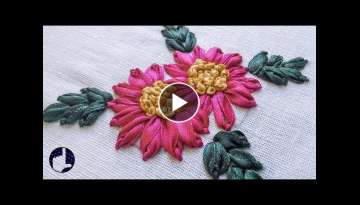 Hand Embroidery Tutorials | Ribbon Stitches | HandiWorks #32