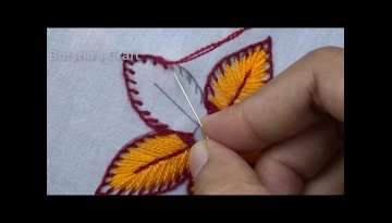 Amazing Flower Hand Embroidery - Easy Flower Embroidery Tutorial for Beginners - bordado para flo...
