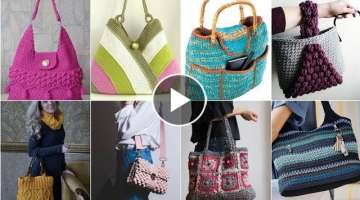 Most demanding crochet knitting hand bags designs and pattern with new fashion and ideas