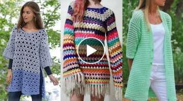 Latest Crochet top designs || Handmade crochet work dress ideas || New woolen top patterns