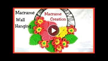 New design Macrame Flower wall hanging/How To Make Macrame wall hanging beautiful design tutorial