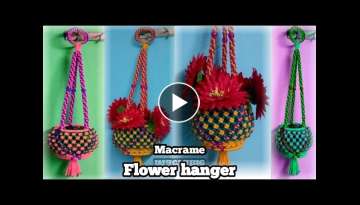 Macrame beautiful flower Hanger | DIY Macrame flower basket wall hanging |Macrame art by S N Heg...