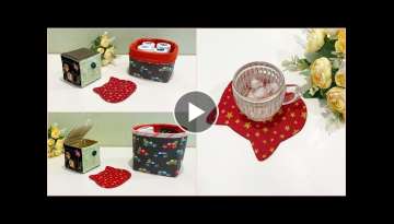 ⭐️ Home decoration sewing projects | DIY fabric basket/ fabric box/ mug rug | Sewing tips and...