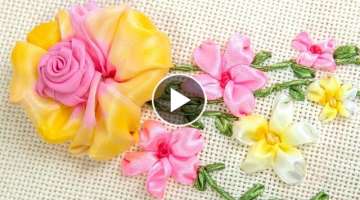 Realistic Ribbon Embroidery: Painting Ribbon Flowers by HandiWorks