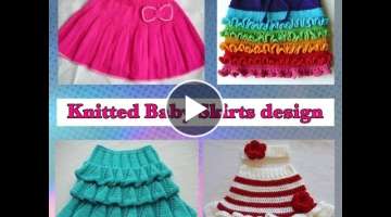 Woolen #handmade #baby skirt design / #knitted #skirt for little girls / baby #girl knitted #dres...