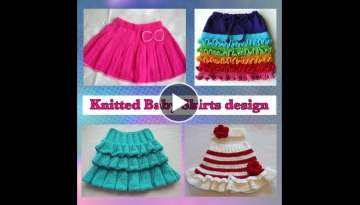 Woolen #handmade #baby skirt design / #knitted #skirt for little girls / baby #girl knitted #dres...
