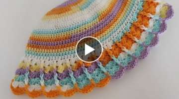 how to crochet winter beanie - Super Easy crochet beanie hat pattern for beginners - dıy beaine