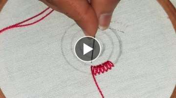 Basic Hand Embroidery, Beautiful Flower Embroidery Design, Amazing Sewing Hack