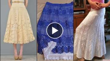 Stunning and Lace crochet skirts designs#midi skirt designs #crochetskirt