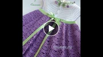 Crochet Baby dress| Free |CROCHET PATTERNS| 157
